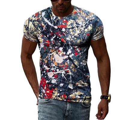 Summer Fashion 3D Graffiti Style Hip-Hop Funky Cool T-shirt Streetwear Top - HandyProducts